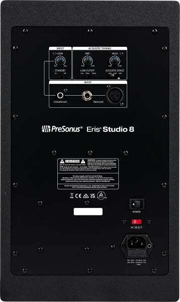 8-INCH 2-WAY ACTIVE STUDIO MONITORS WITH EBM WAVEGUIDE,140W,35 HZ TO 20 KHZ FREQUENCY RESPONSE